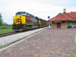 EB passes the West Lib. depot, May 17, 2010.