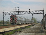 Looking south along the main line at Gresham.