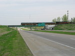 Looks like they're repainting the 280 overpass.