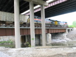 Crossing a new bridge at the west end of Riverdale, under the I-57 overpass.