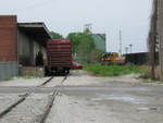 Milan job and a boxcar spotted at Dohrn Transfer's dock.