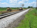 Looking west at the site of the future siding/spur for Norfolk Iron on the west side of Durant, Aug. 8, 2008.