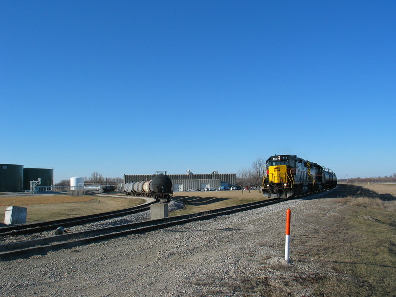 Extra eastbound passes Twin States Engineering, mp203.2, Feb. 8, 2006.