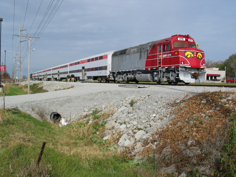 East end of the football train, Coralville, Oct. 28, 2006.