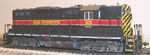 IAIS GP7 325 - Atlas GP7 with dynamics plated over, lowered rear numberboards, and new access doors under front and rear numberboards. The Atlas handrails were kind of thick, so I bent new handrails from wire and drilled out the existing stachions to accept them. Since Atlas' frame is all metal and I don't have a mill, I represented the cutaway sill above the fuel tank with paint. Not the best solution, but the model is a great runner, so I wanted to put it to good use.