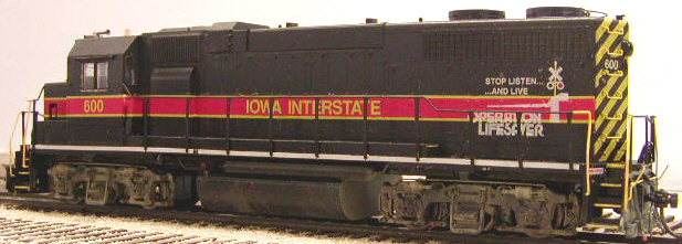 Conductor's side view showing Operation Lifesaver decals from Oddballs Decals IAIS Diesel set.