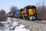 The same train nearing Wilton, just west of North Star.