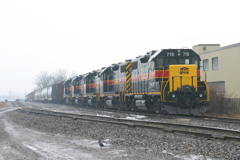 So this one's a bit out of place - this is CBBI tied down at Rock Island, IL, on Christmas Eve 2005