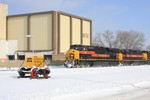 Coming into the RI yard on Christmas Eve 2008