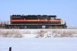 Tuesday morning found this very short train (154, 718, 511, and a bit over a dozen ethanol tanks) in the hole at Walcott.