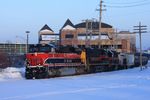 And we're out of light - the faintest of last rays catch the train coming through Moline.