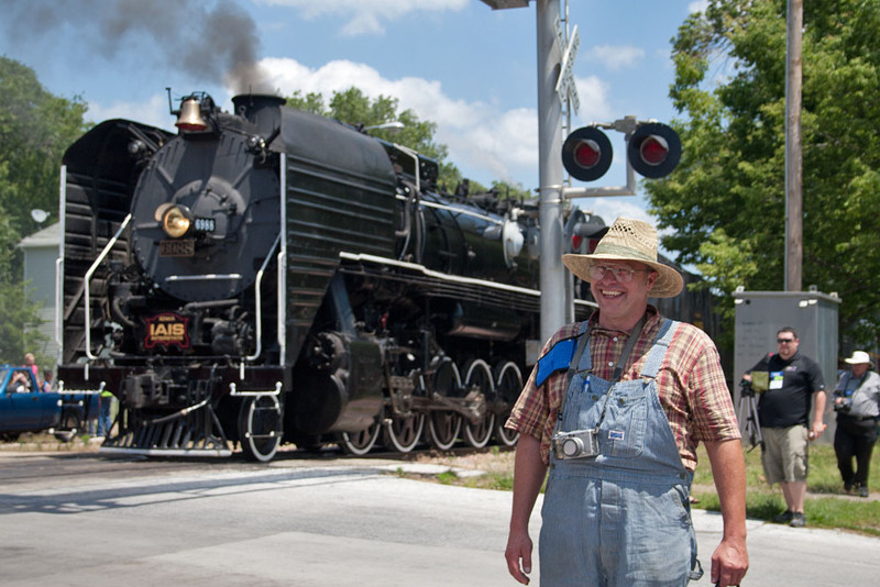 Andy's all smiles at the lunch stop.  Davenport, IA.