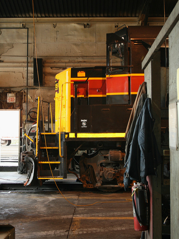 A peek inside the Iowa City Shops as 710 waits for attention.