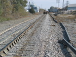 Looking east from 208; old rail has been removed, waiting for the new rail to be placed.