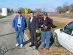 Tim, Trainboy, and the godfather at Colona, waiting for the special.  Erik was on his way to a job interview, looking mighty spiffy!