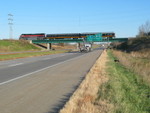 Culver special on the I-280 bridge west of Davenport, Nov. 1, 2010.