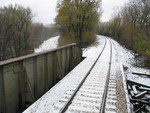 Crossing over the Bayard line at Rigg.