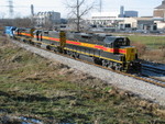 East train passes N. Star, Dec. 3, 2007.