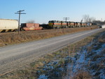 West train at the Wilton Pocket, Nov. 23, 2007.