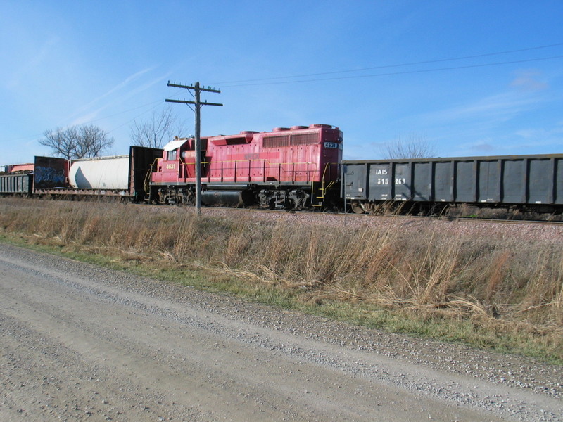 Dead former US Army geep on the east train, Nov. 23, 2007.