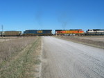 With the WB getting close, the coal train starts to move out.