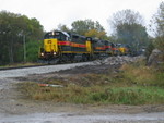 Westbound leaves Wendling's, at the mp212.5 "Hinkeyville" crossing.