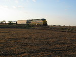 Menlo ethanol train at the 217.75 crossing west of Atalissa, Oct. 15, 2008.