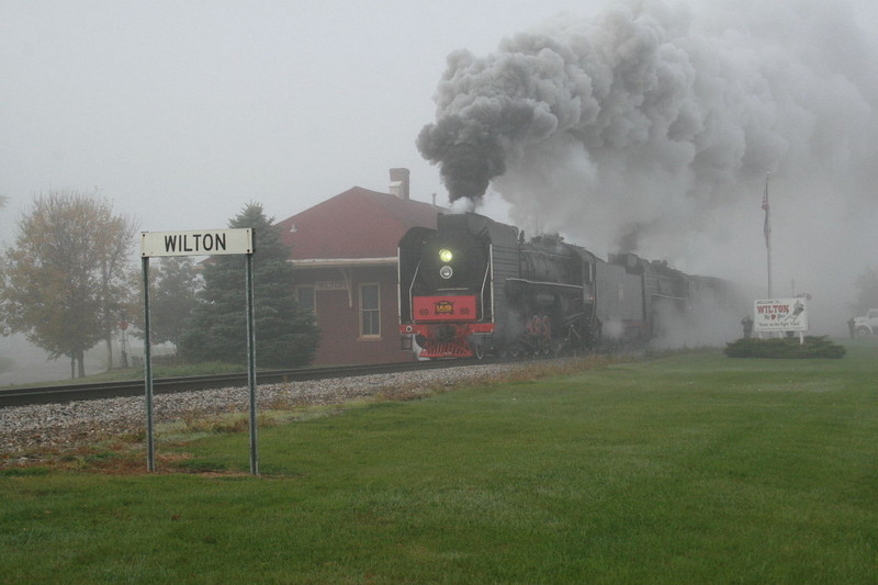 Eastbound steam freight at Wilton, photo by Matt Brown.