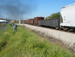 Ballast cars on the rear.