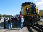 502 is parked at the 17th St. yard in Rock Island for tours.