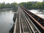 Crossing the Cedar River.