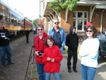 Trainboy Alex and the fam. at Iowa City depot.
