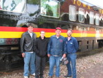 Who's this bunch of characters?  From left, Greg, David, Dad (Jim), and Darren.