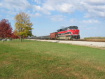 EB passes Twin States west of Durant, Oct. 22, 2010.