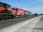 Pulling north past the new yard south of Muscatine.