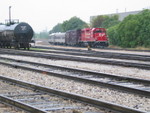 CP's Geometry train, pulling around RI yard on the BN, Oct. 7, 2008.