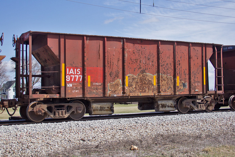 IAIS 9777 at Walcott, IA.April 8, 2013