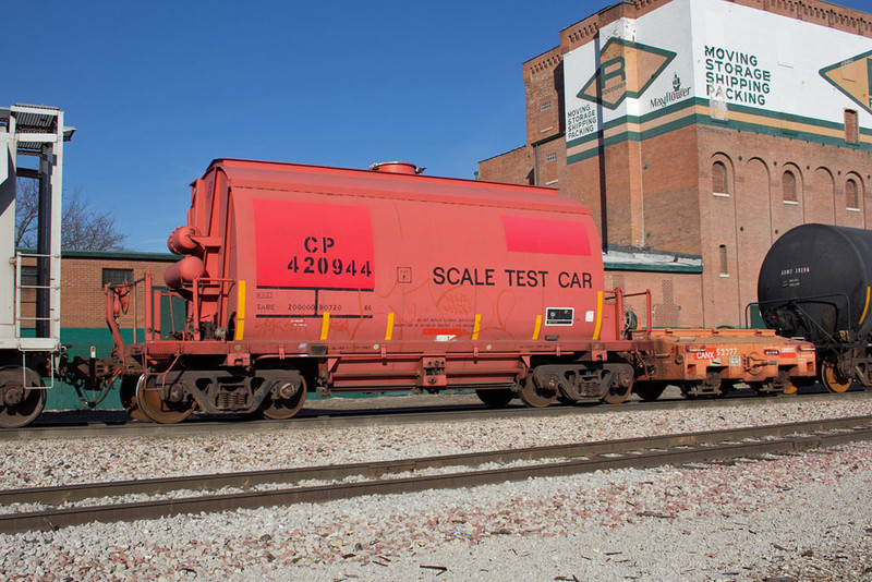 Scale Test Cars on BICB-20.  Davenport, IA.