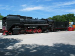Steam engine at Iowa City, Aug. 16, 2006.