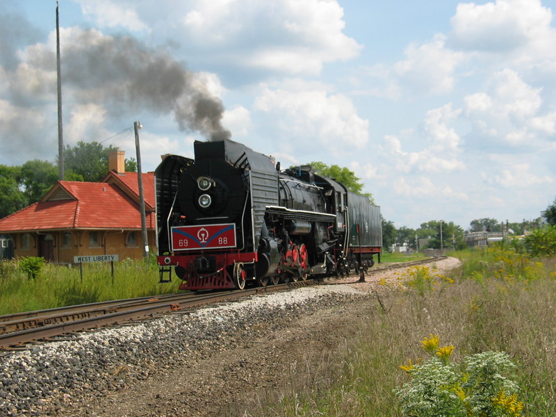 Backing past West Lib., Sept. 7, 2006.