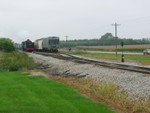 Steamer approaching Twin States east switch, in reverse, Sept. 10, 2006.