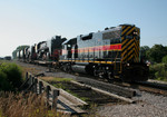 IAIS 711 west at the west end of Silvis siding on 27-Jun-2006.