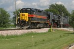 Passing over County Road Y-40 at Walcott, IA