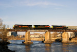 3 GEVO's cross the Iowa River.