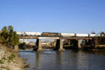 A GEVO in dpu on the Iowa River Bridge.