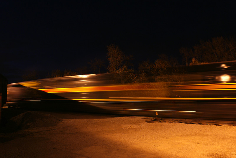 Iowa City Yard at night.