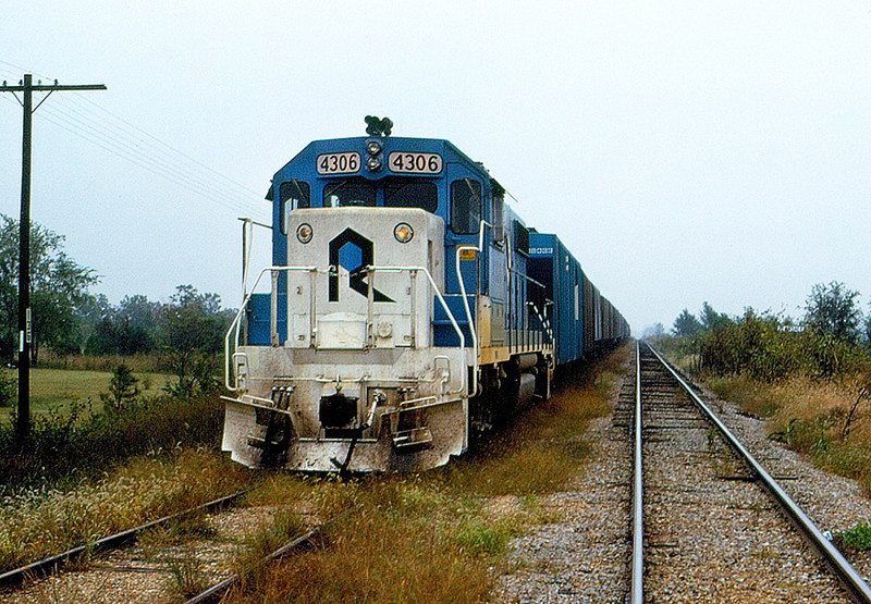 RI GP38-2 4306 "City of Atlantic", Sept. 10, 1977, Zeandale KS.  Lance Garrels photo.