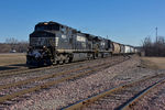 CP train 332-963 with NS power at Pleasant Valley, IA.