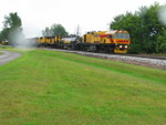 Rail grinder on the Moscow curve, Sept. 4, 2008.  I just love shooting in the rain!