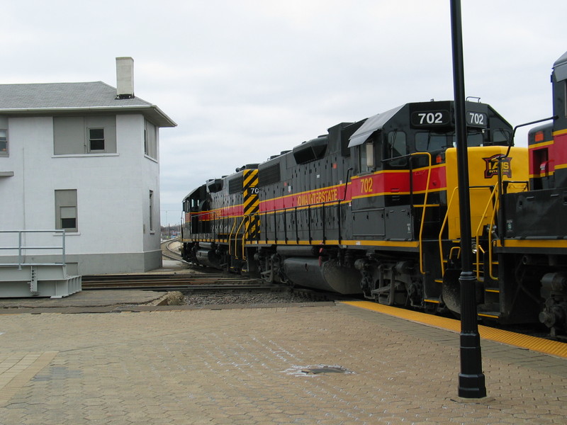 Crossing the Santa Fe at Joliet.